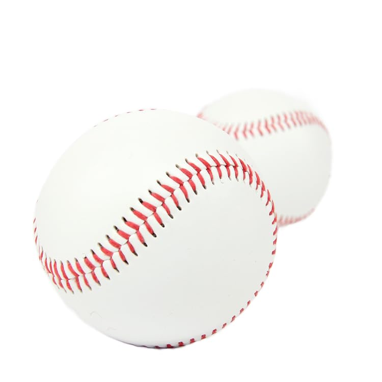 使用感あり 野球ボール 白赤 Amazon | 2個 軟式野球ボール プワボール ブリッツボール やわらか