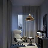 Industrial Ceiling Pendant Light Shades - Retro Style Curvy Dome Shaped lamp Shades Metal Easy fit Ceiling Pendant Light Shades for Light fixtures (Brushed Copper) - Image 6
