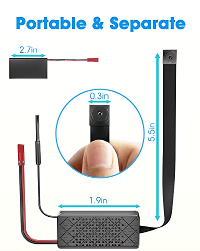 Jametin Hd 1080P Camera Diy Wireless Cameras Portable Small Nanny Cam With Motion Detection Indoor Camera For Home Security For Office/Outdoor thumb #2