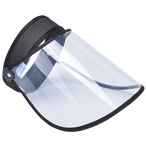 Protección Facial Completa Profesional extraíble Visera Multifuncional de protección Solar para Sombrero con Visera (Negro)