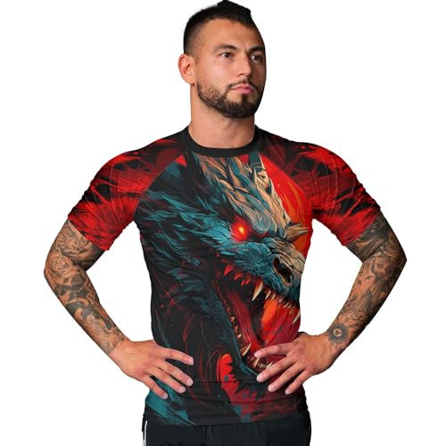 Compression Shirt Breathable Fabric, Mens Rash Guard Short Sleeve, Rash Guard Jiu Jitsu Breathable Fabric2