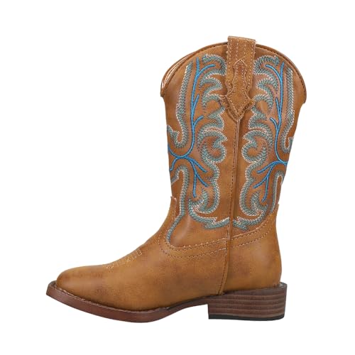 Roper Patrick (Toddler/Little Kid) Western Boot, Tan, 3 US Unisex3