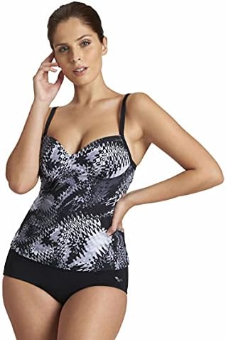 Arena Women's Standard BODYLIFT Tummy Control Tankini Two-Piece Shaping Swimsuit, Zora, 38