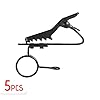 Andoer EY-J03 5pcs 6mm Wired Lapel Mic Microphone Tie Clip (10mm ring) #5