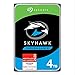 Produktbild Seagate SkyHawk 4TB interne Festplatte HDD, Videoaufnahme bis zu 64 Kameras, 3.5 Zoll, 64 MB Cache, SATA 6GB/s, silber, FFP, inkl. 3 Jahre Rescue Service, Modellnr.: ST4000VXZ07