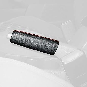 RedlineGoods ebrake Boot Compatible with Volkswagen Jetta MK V 2005-11. Tailor Made - not Universal. Genuine top-Grade Italian Latte Leather with Black Thread