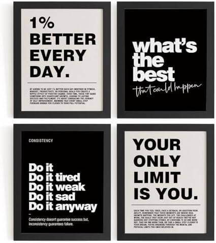 DSHFG Motivational Inspirational Office Wall Art Decor Prints Set...