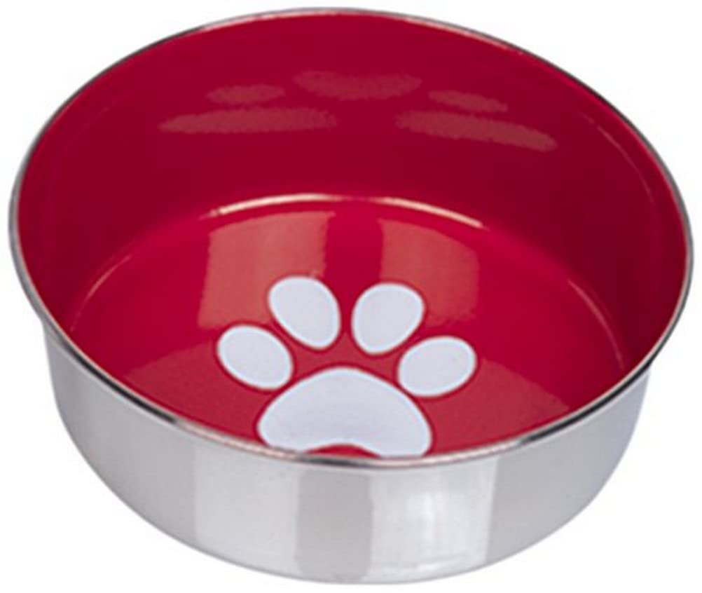 Nobby Pet Rouge Non-Slip Stainless Steel Dog Bowls Heavy Paw