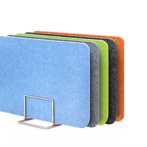 Panneau de confidentialité de bureau blanc 30x100cm cloison de séparation amovible