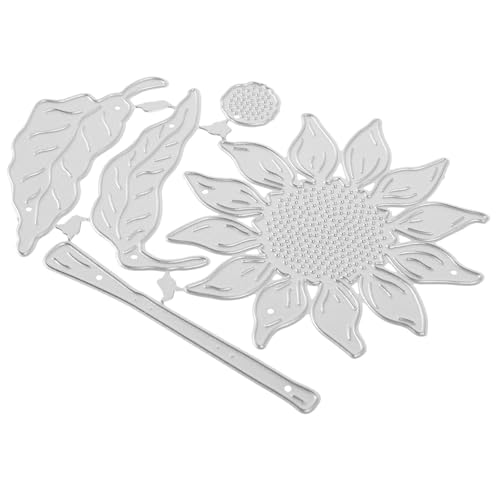 jojofuny Matrice de Découpe Tournesol Métal pour DIY Pochoir de Gaufrage Créatif Gabarit Artisanat Papier pour Scrapbooking et Activités Manuelles