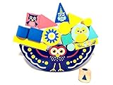 STEM AGORA Montessori Animals Stacking and Balance Toy, Wooden Colorful and Cute Owl Blocks, Montessori-Inspired Learning, Educational Learning & Fine Motor Skills, for 3 4 5 6 7 Year Old
