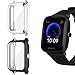 Produktbild Giaogor Schutzhülle Kompatibel mit Amazfit Bip U, Flexibles TPU Vollschutz mit Displayschutzfolie Kratzfest Displayschutz Schutz Hülle Für Amazfit Bip U Smartwatch (Silber+schwarz)