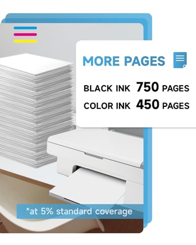 Zestaw wkładów atramentowych 302XL, zamiennik wkładów atramentowych 302, czarny i kolorowy oryginalny, tusz do drukarki 302XL High Yeild do OfficeJet 3831 5232 4650 4658, DeskJet 3630 3636 3639,