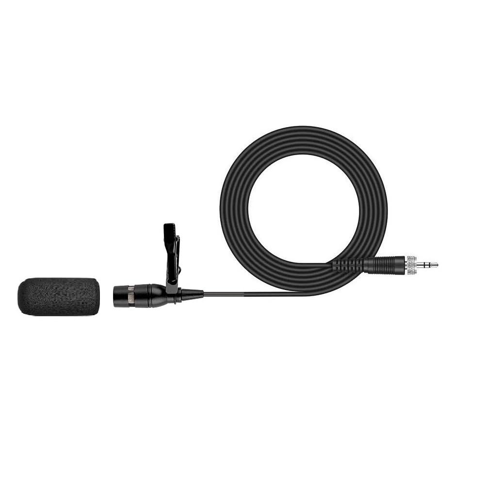 Replacement Clip-On Lavalier Microphone for Sennheiser ew 100-ENG G3 Cardioid Condenser Mic, 3.5 mm (1/8 in) TRS, Black - Image 2