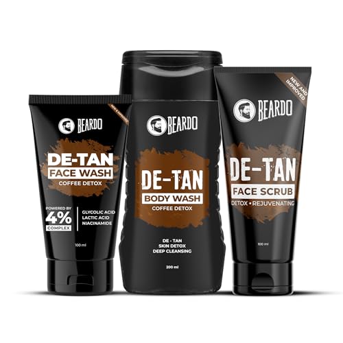 Beardo De-tan Har Roz Kit For Men (Set of 3) | Detan Face Wash & ...