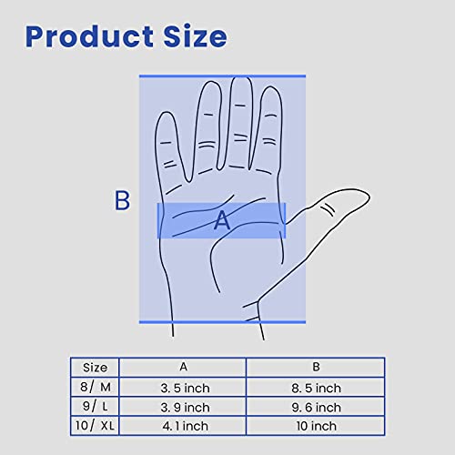 Induzeug Cut Resistant Gloves Food Grade Level 5 Protectio，For Kitchen And Gardening Work, Anti Cutting Gloves For Meat Cutting,Oyster Shucking,Wood Carving, Mandolin Slicing (Large) #TOP5