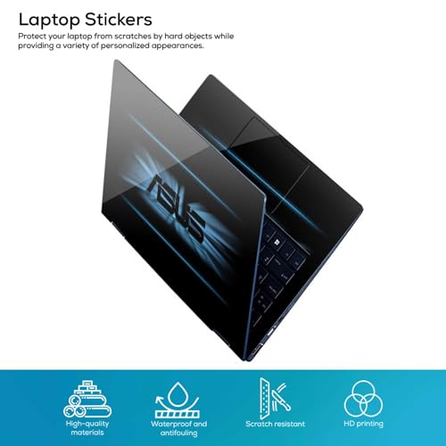Image of DSGN 159 Full Body Laptop Skin Bubble-Free| Laminated| Removable| HD Quality Sticker for Laptops Upto 15.6 Inches Compatible with Asus