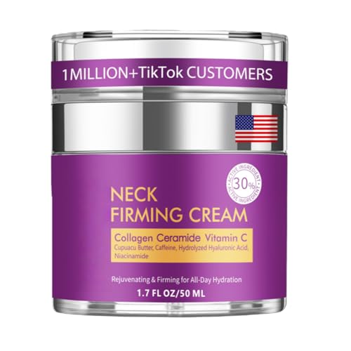 VicGFHS Neck Cream for Tightening and Firming, Wrinkle Cream for Women, Skin Tightening Cream for Face and Body, Hydrating Face Moisturizer for Aging Skin, Facial Skin Care Products 1.7 Fl Oz