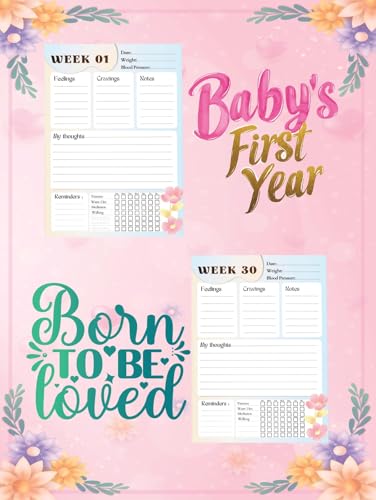 Image of KAANUKA 40 Weeks Pregnancy Planner & Journal | Milestone & Trimester Tracker | Bump Gallery | Ultra Sound List | Pregnancy Meal Planner | Birth Story | Baby Vaccination Tracker | Fun Activity | Perfect Pregnancy Gift for New Moms