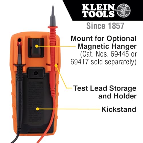 Klein Tools MM325 Multimeter, Digital Manual-Ranging 600V AC/DC Voltage Tester, Tests Batteries, Current, Resistance, Diodes, and Continuity - Image 5