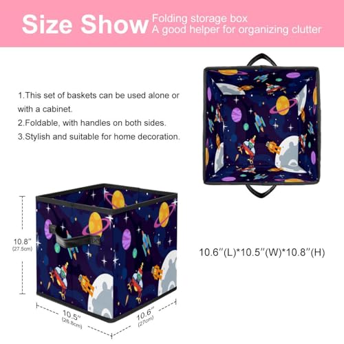 Boîte de rangement pliable cube espace pour chambre d'enfant - 3