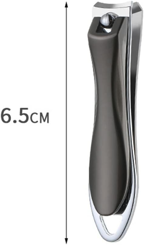 LUKEO Professional Nail Clippers File Cutter Fingernail and Toenail Manicure Accessories Tool for Pedicure Cuticle Scissors Trimmer (Color : Gray, Size : 6.5cm) : Beauty & Personal Care