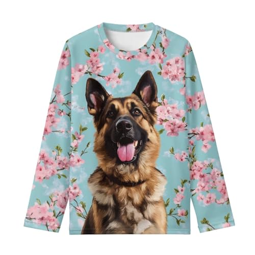 WELLFLYHOM Girls Pullover Top Long Sleeve Shirt Crewneck Graphic Tees Casual T-shirt 3-16T2