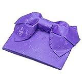 Panda Legends Lila Sakura Floral Japanisch Yukata Kimono Obi Gürtel Vorgebundener Bowknot Kimono Obi Taillengürtel Cosplay Zubehör