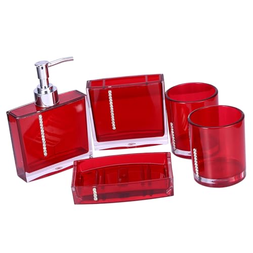 Juego de accesorios de baño para solucionar el desorden del lavabo 2