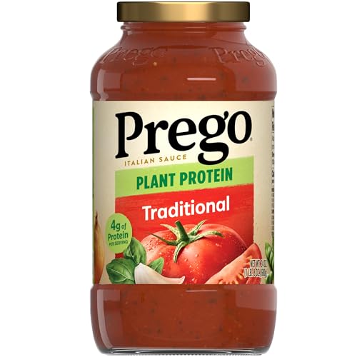 Image of Prego Plant Protein Traditional Pasta Sauce, Plant Based Protein Sauce, 24 Oz Jar