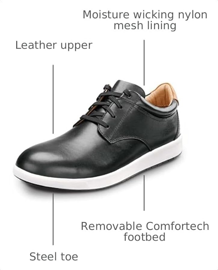 Amazon.com: Florsheim Mens Black Crossover Work MaxTrax Dress