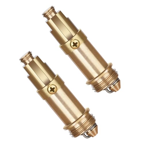 Ersatzbolzen für Abflussrohr, Pop-up-Ablaufventil Messingschrauben Waschbecken Messing Click Clack Bolzen Stecker 2 pcs für Badewanne Becken Ablaufstopfen Ersatzteil mit Aufklappbarer Bewegung