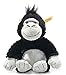 Produktbild Steiff 069130 Original Plüschtier Bongy Gorilla, Soft Cuddly Friends Kuscheltier ca. 20 cm, Markenplüsch mit Knopf im Ohr, Schmusefreund für Babys von Geburt an, schwarz-hellgrau