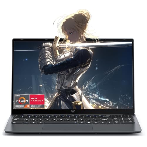 Tivique 2026 15.6 Inch Laptop with AMD Ryzen 4300U Processor up to 3.7GHz (Beat N100/N150) 16GB RAM DDR4 + 512GB M.2 SSD with 11 Pro Installed, FHD, HDMI, BT5.2,USB3.2,Type-C, 54.7Wh Battery, WiFi 5