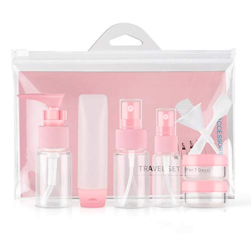 Nipoo 6 Pack Travel Bottles TSA Approved Leak Proof, Travel Size Bottle BPA Free Refillable Containers for Toiletries or Makeup Liquid