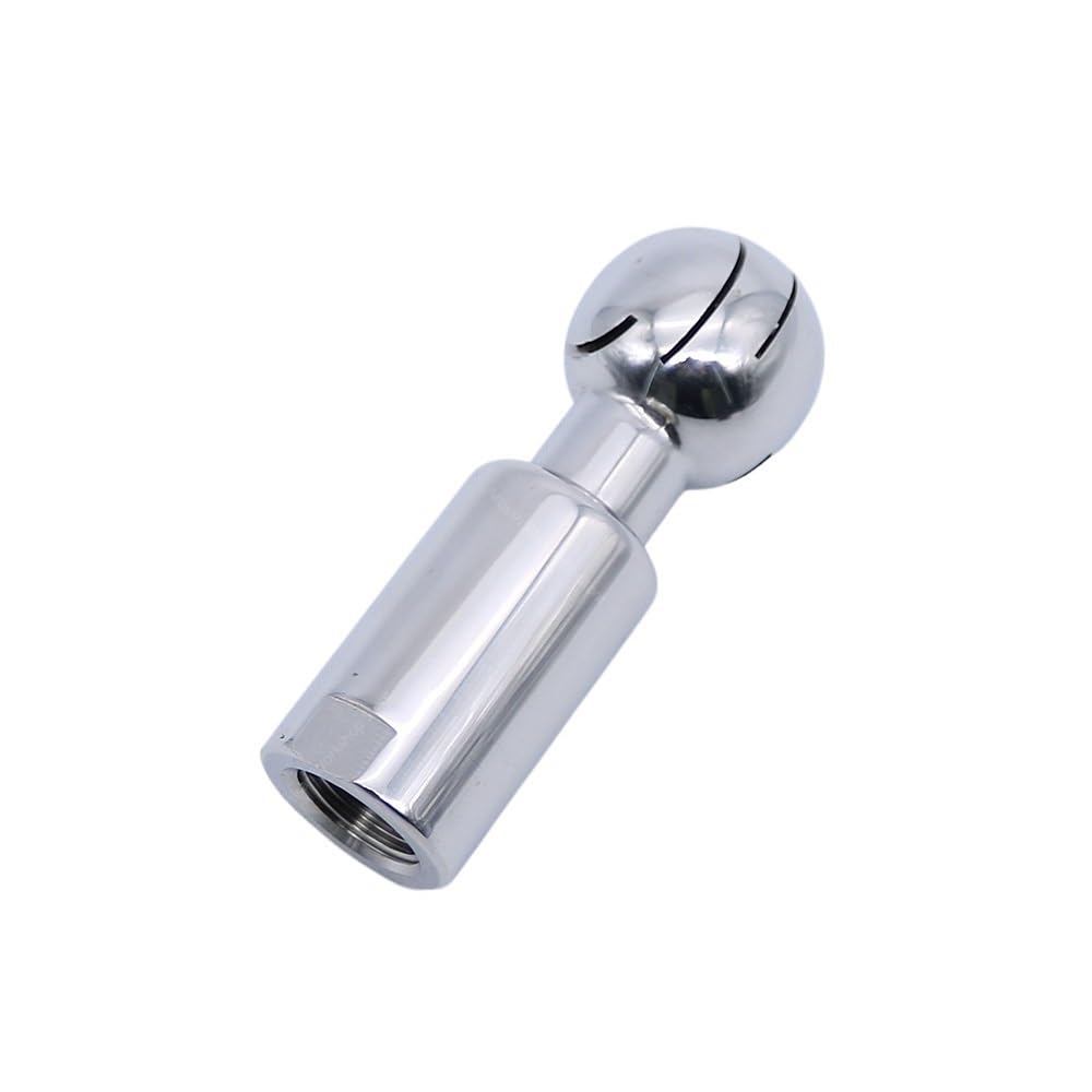 Rotary Cleaning Spray SS304 Tri Clamp Tank Rotating Spray Ball, 1.5inch Inner Thread 360 Degree Cleaning 1pc
