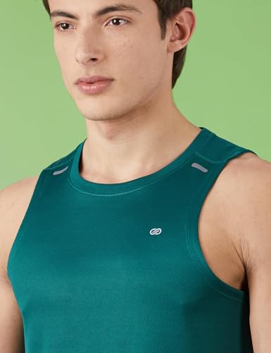Image of Amazon Brand - Symbol Men's Polyester Color Block Active Regular Fit Sports | Round Neck | Sleeveless T-Shirt