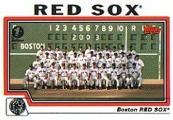 2004 Topps Baseball Cards Complete Team Set of 25 Boston Red Sox (championship year)