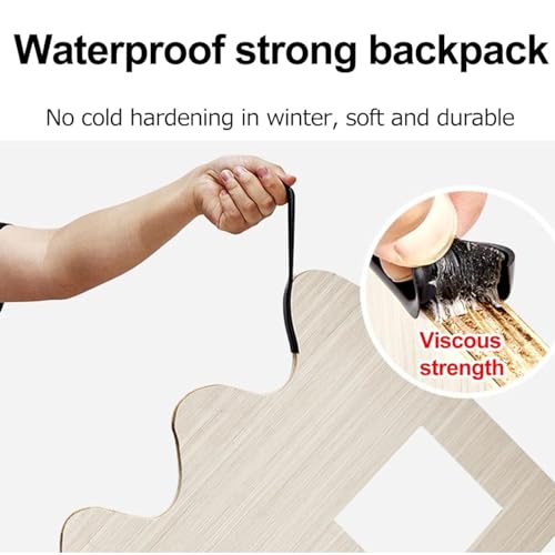 Image of 16.4ft U-Shape TPE Self Adhesive Veneer Edging Trim Flexible Edge Protector for Furniture Corner & Edge Safety Guards, DIY Furniture Edge Strip for Countertop Table Cabinet Shelf Repair (16mm, Black)