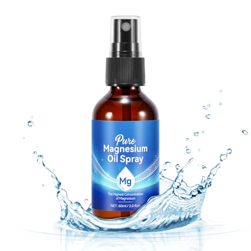 Spray de aceite de magnesio, 100% puro magnesio, relleno rápido de magnesio, aceite de magnesio para relajar y rejuvenecer músculos y articulaciones