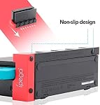 Charging Dock for Nintendo Switch & Switch OLED Model Joycons, Switch Controller Charger Dock Station for Joycon Charges up to 4pcs, Charging Stand Station for Nintendo Switch/OLED Model (Black)
