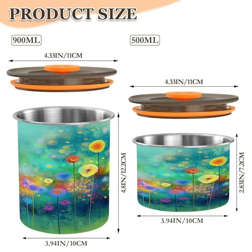 Envase para café de acero inoxidable 17oz con tapa hermética miniatura 2