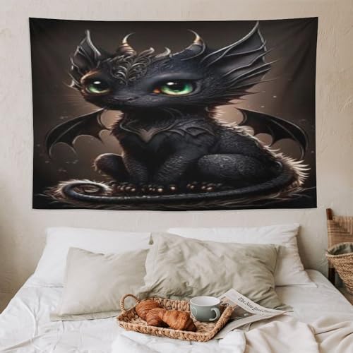 Tentre en polyester ptérosaure PAZZK grand format 150×230cm infroissable - 6