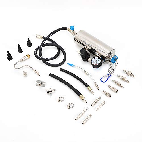 C80 Non-Dismantle Gasoline Auto Fuel Injector Cleaner Kit And Tester For Petrol Efi Throttle Car 600Ml Tank 140Psi Throttle Cleaner (C80 Cleaner Kit No Case) #TOP2