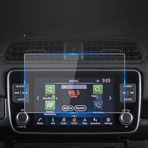 Film de protection en verre trempé HD pour GPS de Nissan Leaf 2019-2023
