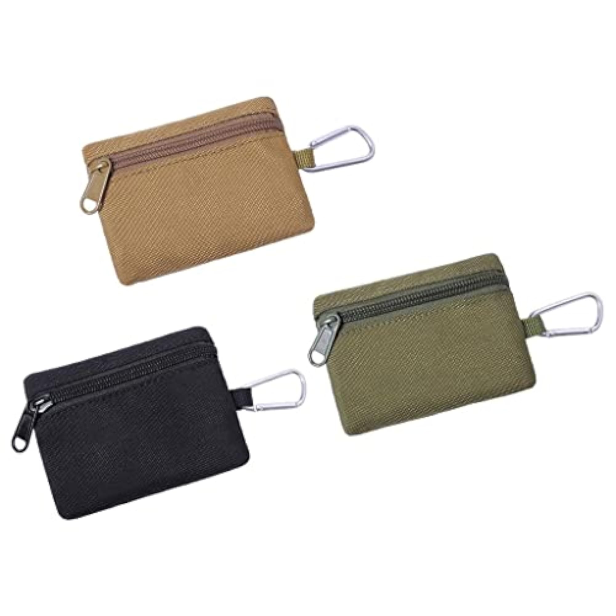 Minimalist Black Multi-purpose Money Wallet Bag with Zipper