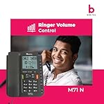 Beetel-M59-Caller-ID-Corded-Landline-Phone-with-16-Digit-LCD-Display-Adjustable-contrast10-One-Touch-Memory-Buttons2Ways-Speaker-PhoneMusic-On-HoldSolid-Build-QualityClassic-Design-WhiteM59