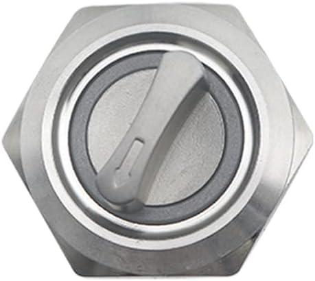 Self-return Momentary Self-locking Fixation Waterproof DPDT Illuminated Metal Selector Knob Rotary Switch 2 3 Position LED Lamp - (No Led/Voltage: 12-24V/ : 22MM/ SD: 3 Position Latching)
