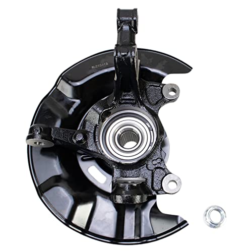TRQ Front Steering Knuckle & Wheel Bearing Hub LH Left Driver Side Assembly Compatible with 2009-2013 Toyota Corolla Matrix 698-381 510070 4321202220 4321212440 9052179002