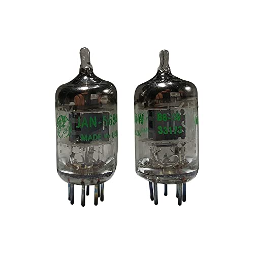 7-Pin Ge Jan 5654W Tested/Matched Pair (2 Tubes) Vacuum Tubes Upgrade For 6J1 / 6J1P / 6J1P-Eb / 6Zh1P-Ev / 6Ak5 / 6Ak5W / Ef95-5654W Perfect Matched Pairing Tubes Electronic Valve Tube Amp #TOP2